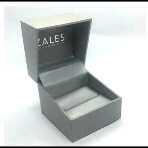 Zales the Diamond Store Empty Silver Ring Box